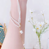 Korea Lily of The Valley Necklace Vintage Feminine Clavicle Rope Accessory