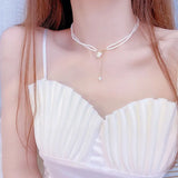 Korea Lily of The Valley Necklace Vintage Feminine Clavicle Rope Accessory