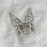 Korea Silver Metal Butterfly Hair Clip Women Girls Barrette Hairwear Accessories