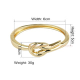 Korean Geometric Knot Cuff Bangle for Women