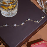 Korea Fine Jewelry Zircon Flower Star Bracelet for Women