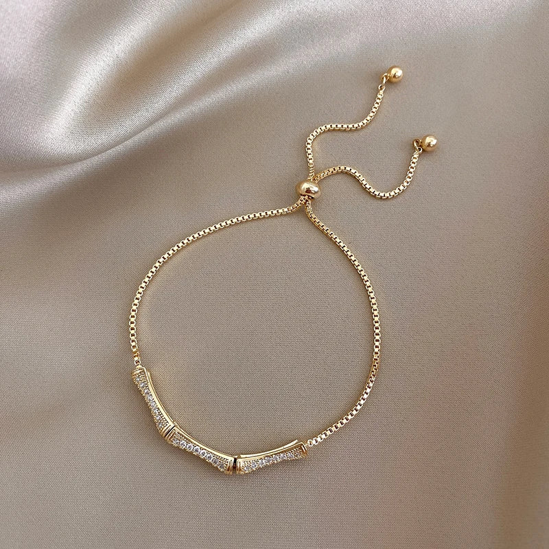 Korean Zircon Bamboo Bracelet for Women