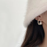 Korea Hot Selling 925 Silver Earrings with Pearl