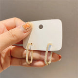 Korea Zircon Hoop Earrings for Women