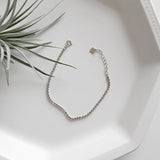 Korea Hot 925 Silver Bracelets 2mm Beads Chain Jewelry Women Gift