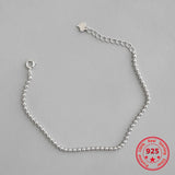 Korea Hot 925 Silver Bracelets 2mm Beads Chain Jewelry Women Gift