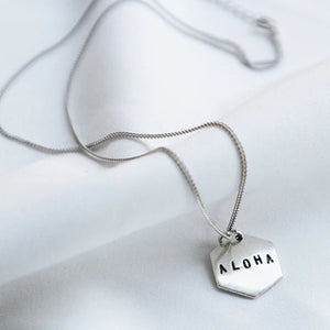 Minimalistic Geometric Pendant Necklace in 925 Silver