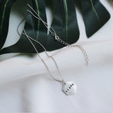 Minimalistic Geometric Pendant Necklace in 925 Silver