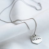 Minimalistic Geometric Pendant Necklace in 925 Silver