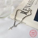 925 Sterling Silver Ethnic Cross Bracelet Vintage Style