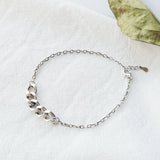 925 Sterling Silver Vintage Twist Chain Bracelet Women Jewelry
