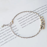925 Sterling Silver Vintage Twist Chain Bracelet Women Jewelry