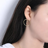 Pure 925 Sterling Silver Hoop Earrings for Women