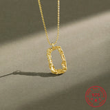 Korea Style 925 Sterling Silver Necklace Hollow Charm Ladies Jewelry