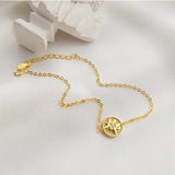 Korea 925 Sterling Silver Compass Bracelets Delicate Women Jewelry