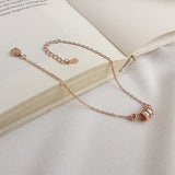 Korea Style 925 Sterling Silver Bracelets for Women with Rose Transfer Beads