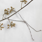 925 Sterling Silver Delicate Diamond Bracelet for Women
