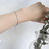 925 Sterling Silver Delicate Diamond Bracelet for Women