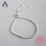 925 Sterling Silver Delicate Diamond Bracelet for Women