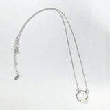925 Silver Hexagon Freshwater Pearl Pendant Necklace for Women