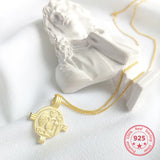 Korea Hot Style Pure 925 Sterling Silver Delicate Pendant Necklace Jewelry
