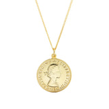 Korea Hot Style 925 Silver Plated Round Plane Pendant Necklace