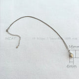 S925 Sterling Silver Geometric Awl Pendant Necklace