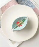 Korea INS Acrylic Plaid Cherry Hair Claws for Women Vintage Hair Clips