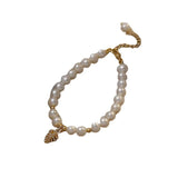 Irregular Freshwater Pearl Summer Fruit Pendant Bracelet