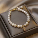 Irregular Freshwater Pearl Summer Fruit Pendant Bracelet