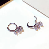 Korea Shine Earring Tassels Romantic Micro Inlaid Earring Charm