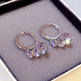 Korea Shine Earring Tassels Romantic Micro Inlaid Earring Charm