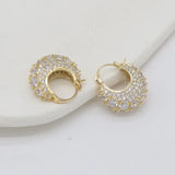 Korea Jewelry Set Zircon U-shaped Earrings Women's Daily Accessories