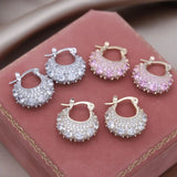 Korea Jewelry Set Zircon U-shaped Earrings Women's Daily Accessories