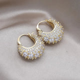 Korea Jewelry Set Zircon U-shaped Earrings Women's Daily Accessories