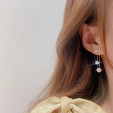 Korean Two-wear Rhinestone Earrings for Woman Holiday