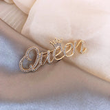 Korea Jewelry Zircon Queen Brooch for Prom Party