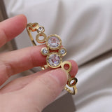 Korea Crystal Roman Numeral Bracelet for Women