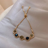 Korea Jewelry Retro Round Crystal Bracelet Women's