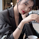 Korea Jewelry Retro Round Crystal Bracelet Women's