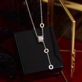 Korea Jewelry Zircon Waist Pendant Necklace Sexy Clavicle Accessory
