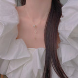 Korea Jewelry Zircon Waist Pendant Necklace Sexy Clavicle Accessory