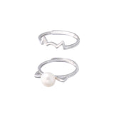 Korean Pearl Ring Mountings S925 Silver DIY Jewelry Accessory
