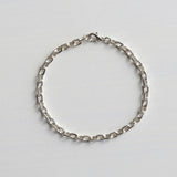 Korea Style 925 Sterling Silver Cross Chain Bracelet for Women