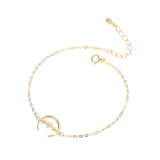 Korea Style 925 Silver Moon Bracelet for Women