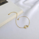 Korea Style 925 Silver Moon Bracelet for Women