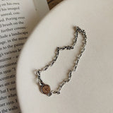 Korean Style 925 Sterling Silver Smile Face Bracelet for Women