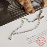 925 Silver Smile Face Pendant Bracelet for Women