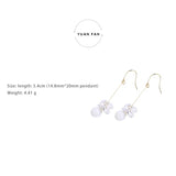 Korea Style 925 Sterling Silver Opal Stud Earring for Women