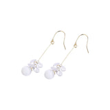 Korea Style 925 Sterling Silver Opal Stud Earring for Women